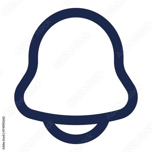 Notification bell icon. Bell icon for new notification, incoming message, reminder and alert. Bell symbol for subscribe on channel and for social media reminder. Vector
