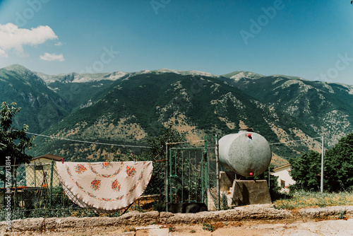 farm in the mountains