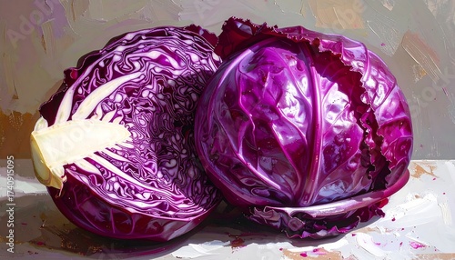 Vibrant Still Life of Red Cabbage: A Culinary and Artistic Perspective