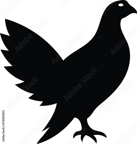 Silhouette of Greater Sage Grouse