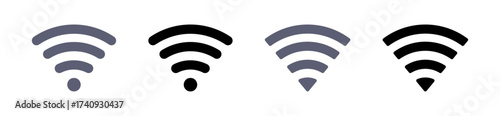 Set of wi-fi technology icon vector illustration