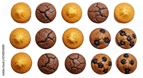 Obraz na płótnie Assortment of Mini Muffins