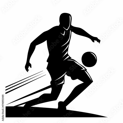 sports player silhouettes of basketball and football athletes in action vector illustration