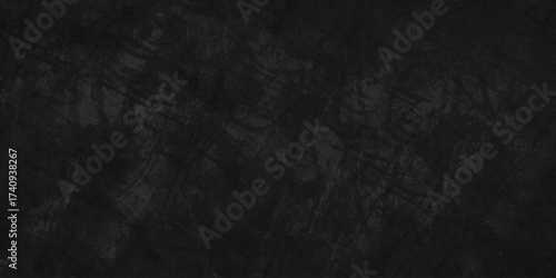 Dark abstract black grunge wall charcoal colors texture backdrop background. Black Board Texture or Background. abstract grey color design are light with white gradient background.	
