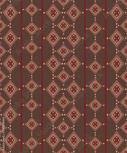 Vintage thai-laos silk fabric pattern-seamless Asian textile design 
Elegant Thai-Laos inspired silk fabric pattern with intricate traditional motifs. 