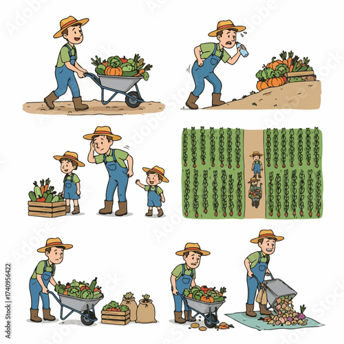 People receiving gifts with various expressions