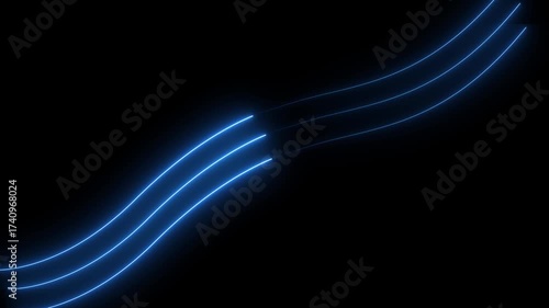 Colorful Light streaks black background 4k.
