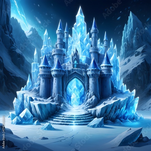 Fantasy ice castle