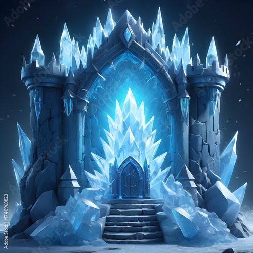 Fantasy ice castle