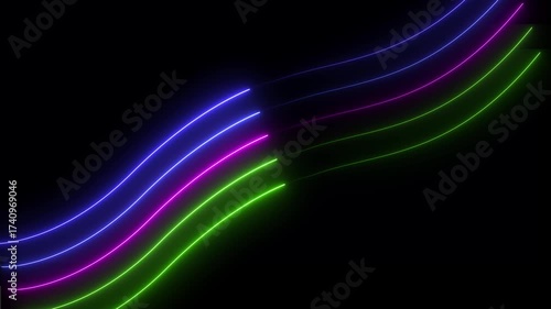 Colorful Light streaks.