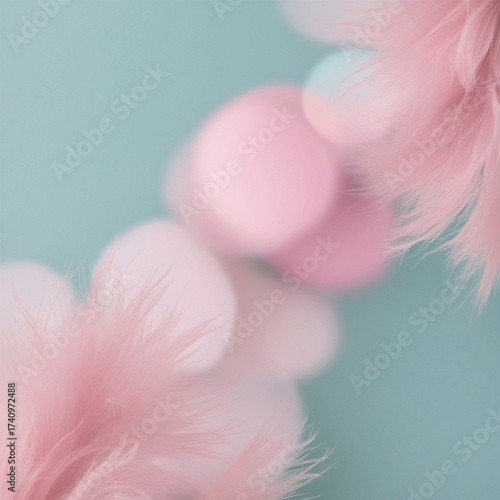 soft pink feathers background