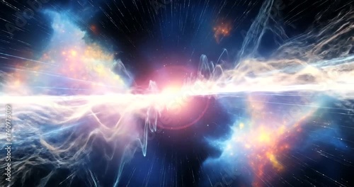 Energetic Plasma Wave Animation: A Sci-Fi Visual Journey through Cosmic Energy Fields