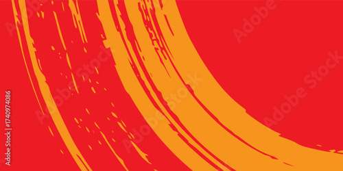red and orange brush wrap car sticker pattern abstract banner sporty lines red and orange color combination grunge brush pattern racing design, Modern.