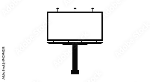 Blank outdoor billboard for advertising mockup space for marketing promotions and business communication displays