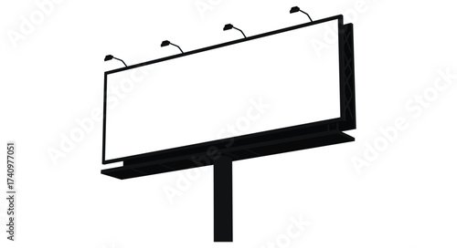 Blank billboard advertising space ready for your message outdoor marketing large format display