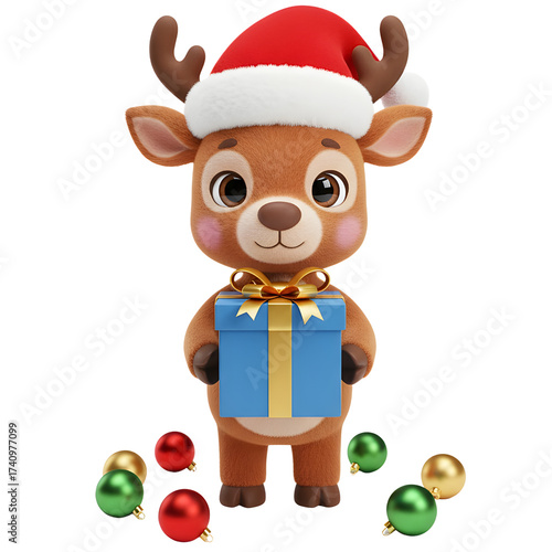 3D Christmas Reindeer