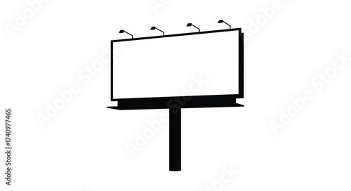 Blank billboard advertisement outdoor mockup template for marketing and promotions showing empty space for copy