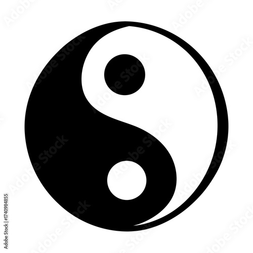 The yin and yang symbol representing the balance of duality and harmony