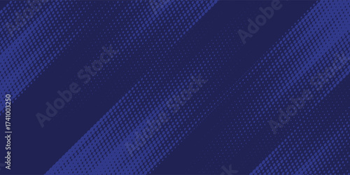 Bright navy blue dynamic abstract vector background with diagonal lines. Trendy classic color of 2020. 3d cover of business presentation banner for sale event