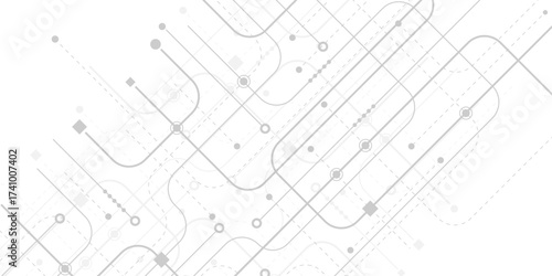 Engineering industry. New technologies. Artificial intelligence. Vector illustration.