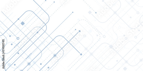 Engineering industry. New technologies. Artificial intelligence. Vector illustration.