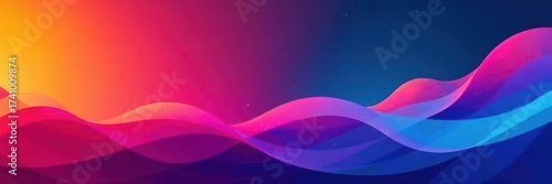 Abstract dynamic shapes, vibrant color gradients for event invite, poster, vector, sports background