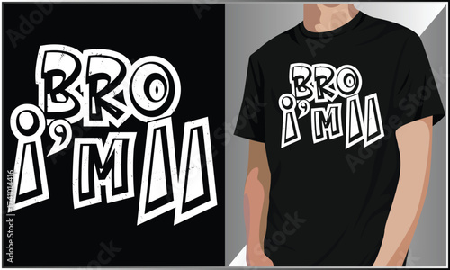 Bro I'm 11 T-Shirt Design, It's My 11th Birthday 11 Year Old Birthday T-Shirt Design Apparel, Funny Typography Party T-Shirt Vector Illustration, 11th Birthday T-Shirt Design, Birthday Boy Shirt.