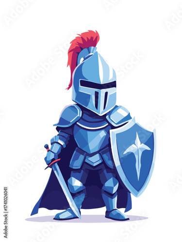 knight with sword and shield