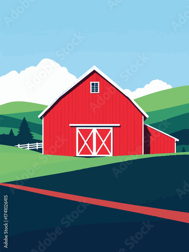 red barn