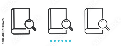 Books Cart Icon. Thin line icon vector