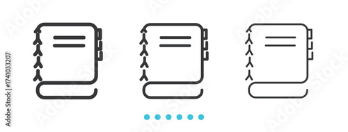 Books Cart Icon. Thin line icon vector
