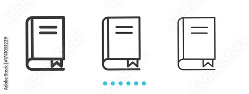 Books Cart Icon. Thin line icon vector