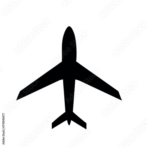 Minimalist plane logo clean travel aviation business theme Vector illustration