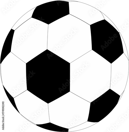 soccer ball on white background