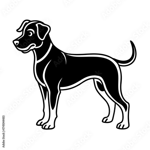 vector illustration of a dog