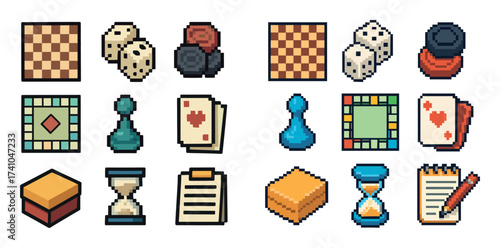 Pixel Art Board Games