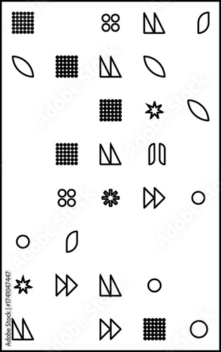 Geometric shapes create a visually appealing pattern, originally crafted as a scalable vector graphic, perfect for contemporary design projects, modern backgrounds, and creative compositions