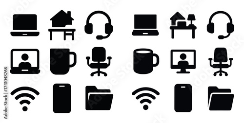 Remote Work Icons