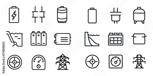 Energy Storage Icons