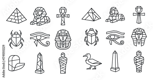 Egyptian Mythology Icons