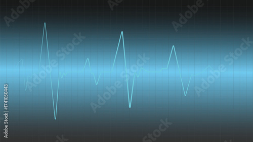 Vibrant digital waveform represents critical health data, showcasing medical technology and vital life signs. Perfect for health, science, and innovation themes.