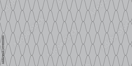 Net texture pattern on white background. Net texture pattern for backdrop and wallpaper. Realistic net pattern with black squares. Geometric background