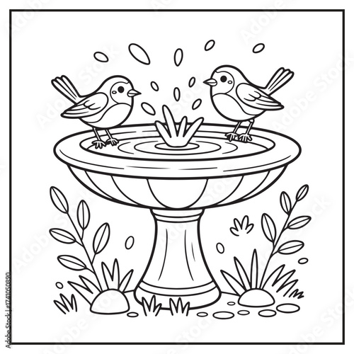 Beautiful Garden Coloring Pages