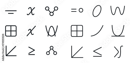 Math Icon Grid