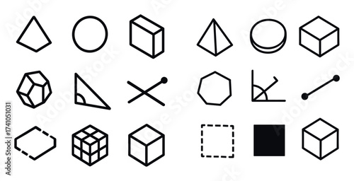 Isometric Math Icons