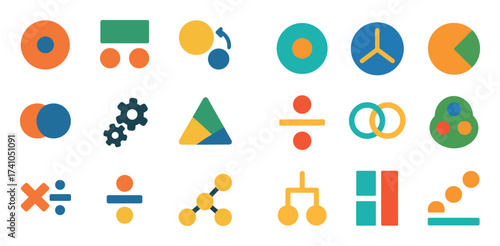 Math Icons Grid