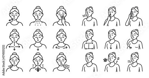 Yoga Breathing Icons