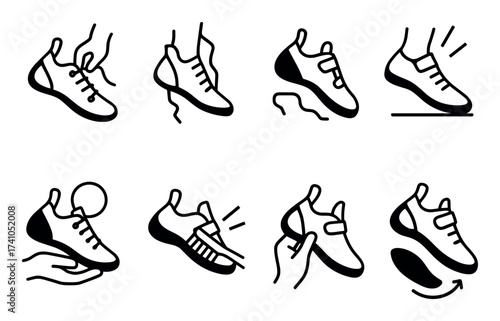 Minimalist Climbing Icons