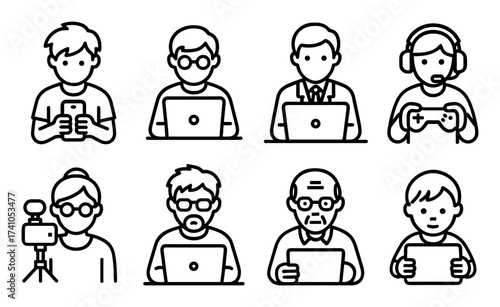 Minimalist Gadget Icons