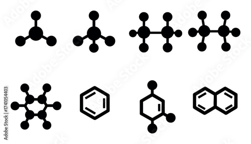 Hydrocarbon Icon Set